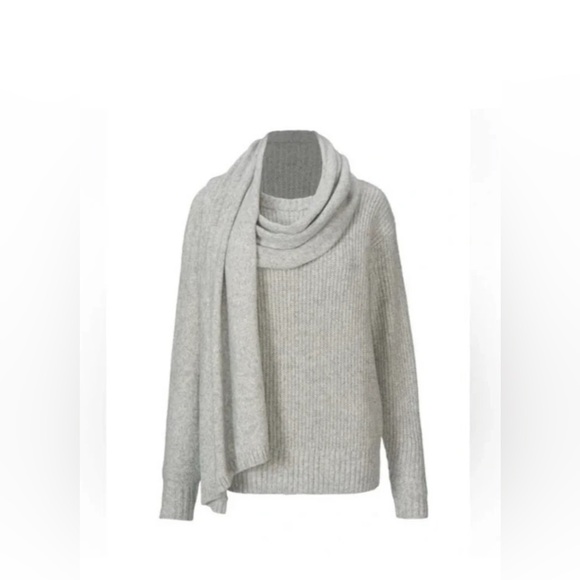 Cabi New NWT Wrap Pullover #4417 Heather Gray Sweater Medium - Picture 4 of 10